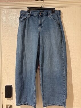 Uniqlo Light Blue Wide-Leg Jeans size 7